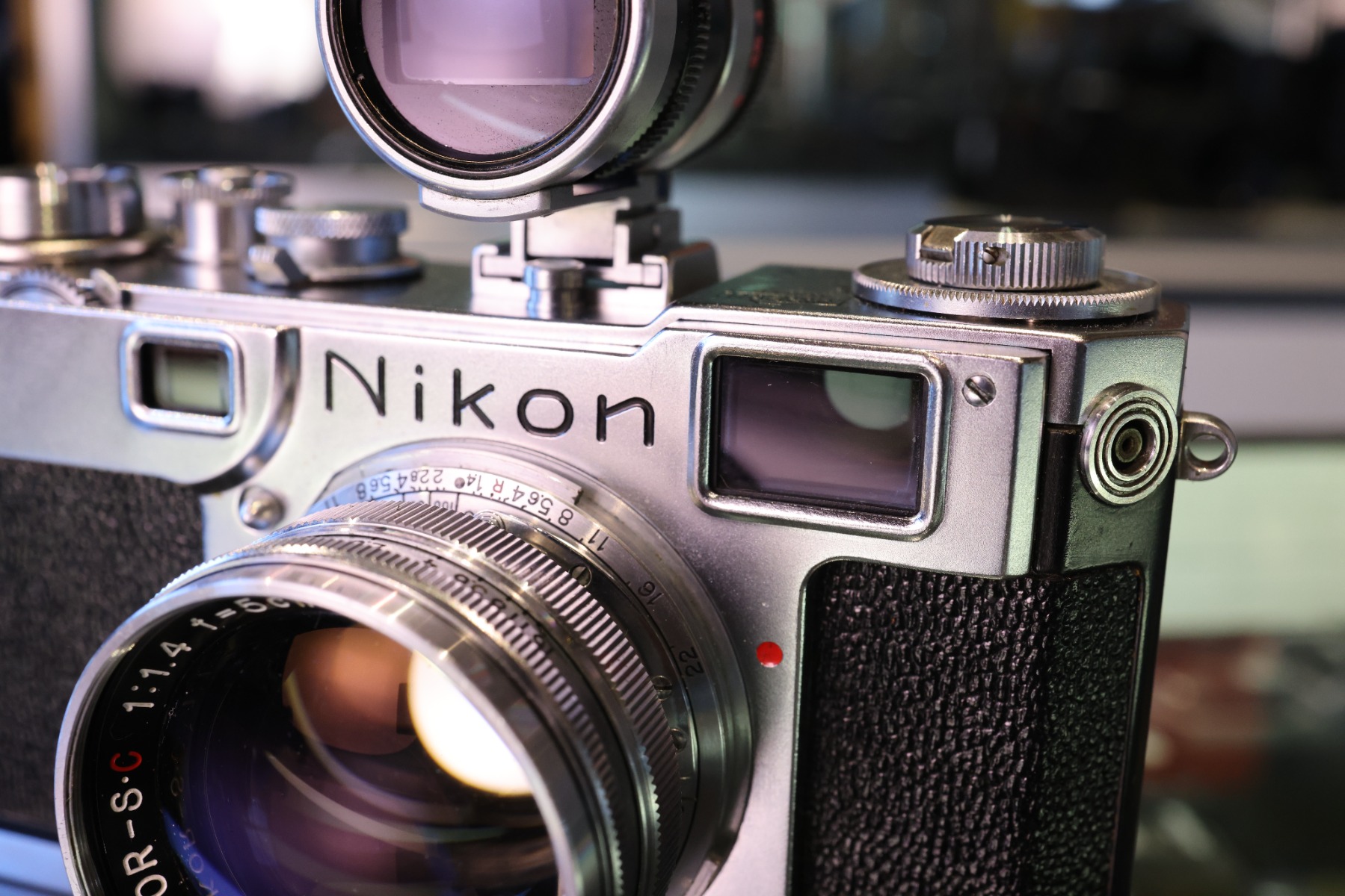 Nikon S2 Rangefinder Camera with 50mm F/1.4, 28mm F/3.5, & 105mm F/2.5  (USED)