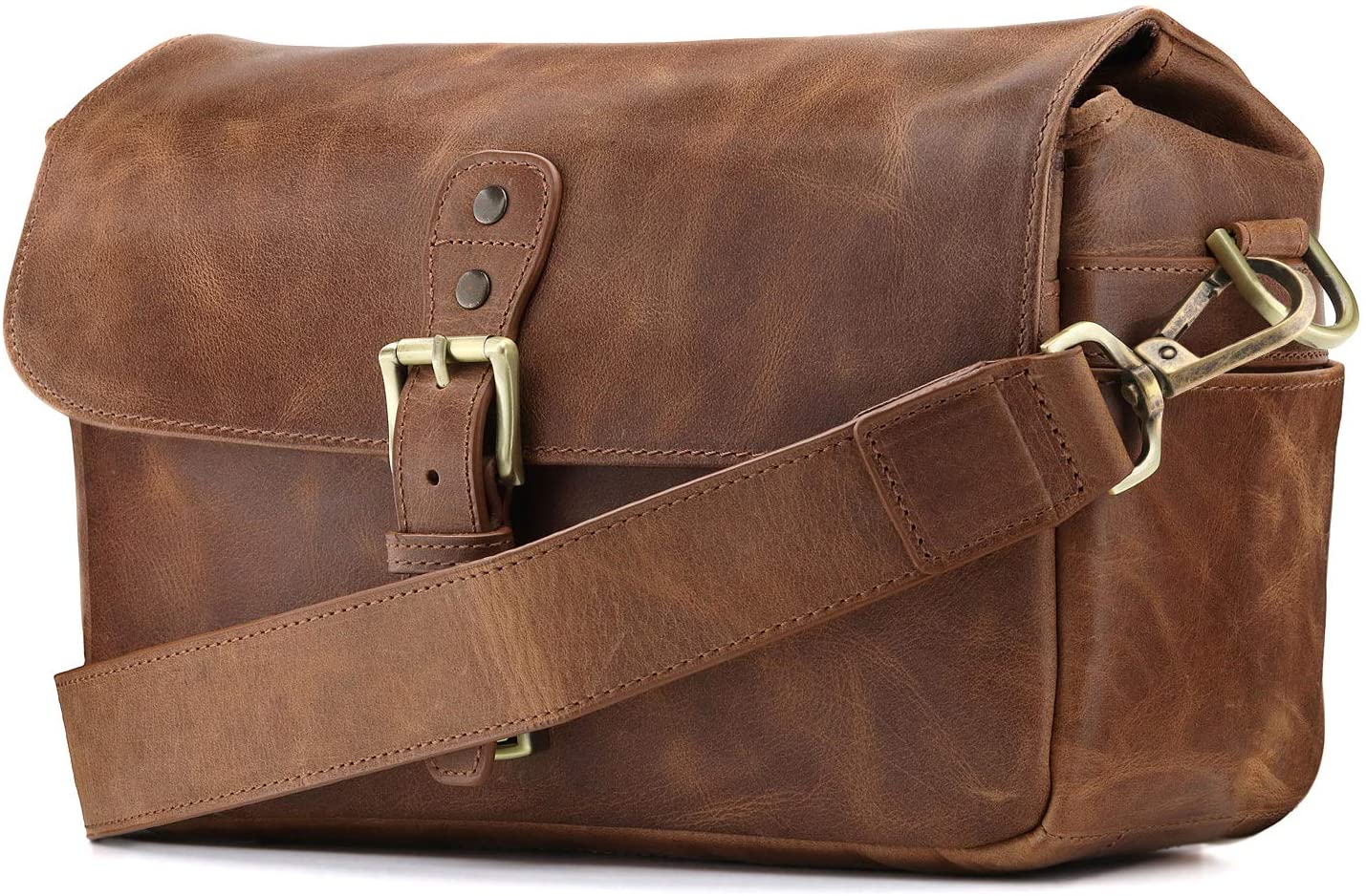 MegaGear Torres Genuine Leather Camera Messenger Bag for