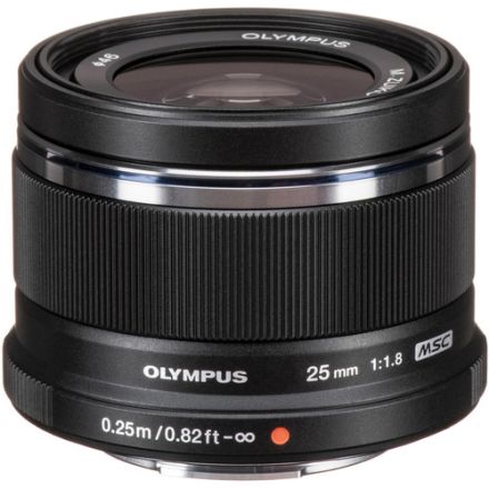 Olympus M.Zuiko Digital 25mm f1.8 Lens (Black)