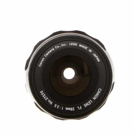 Canon FL 28mm F/3.5 Breech Lock Lens (USED)