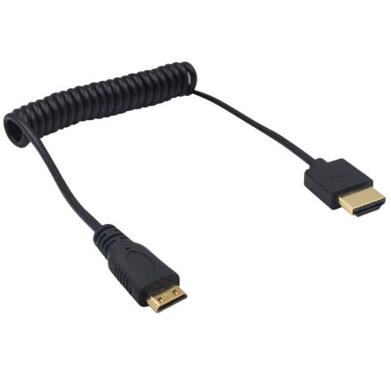 Duttek Mini HDMI to HDMI Coiled Cable