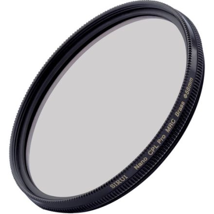 Sirui 58mm Ultra Slim S-Pro Nano MC Circular Polarizer Filter (Brass Filter Ring)