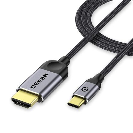 USB C to HDMI Cable Adapter 4K,QGeeM USB Type C to HDMI Cable Thunderbolt 3 Compatible