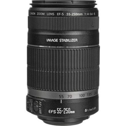 Canon EF-S 55-250 4-5.6 IS lens (USED)
