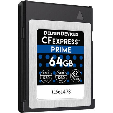Delkin Devices 64GB Prime CFexpress Type B Memory Card 