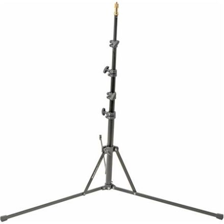Manfrotto 5001B 6' Retractable 5 Section Lightstand with 5/8" Mounting Stud, Black Anodized