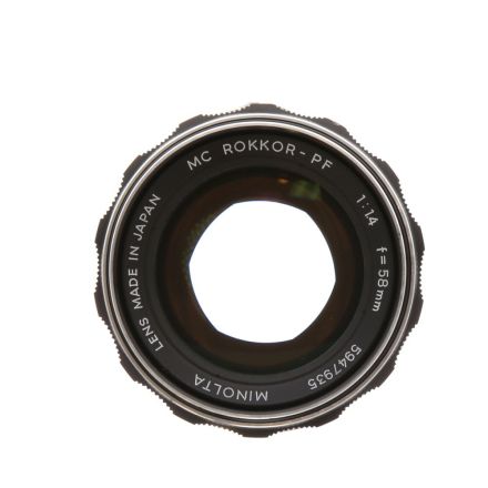 Minolta 58mm 1.4 MC Rokkor-PF (USED)