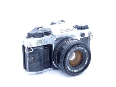 Canon AE-1 with FD 50mm F/1.8 Lens (USED)