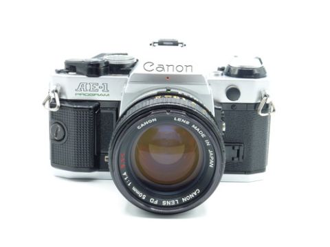 Canon AE-1 with FD 50mm F/1.4 Lens (USED)