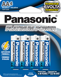 Panasonic Platinum power AA Battery 4-Pack