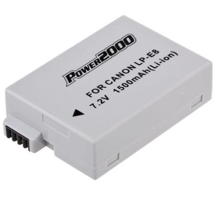Power2000 LP-E8 Replacement L-Ion battery for Canon