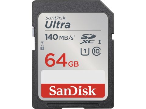 SanDisk 64GB Ultra UHS-I SDHC Memory Card