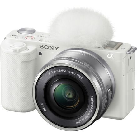 Sony Alpha ZV-E10 w/ 16-50mm kit lens (WHITE)