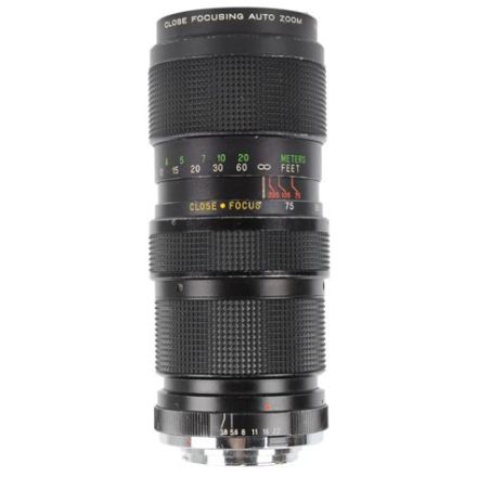Vivitar 75-205mm F/3.8 Zoom lens for Canon FD (USED)