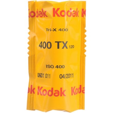 Kodak Professional Tri-X 400 Black and White Negative Film (120 Roll Film, Single Roll)