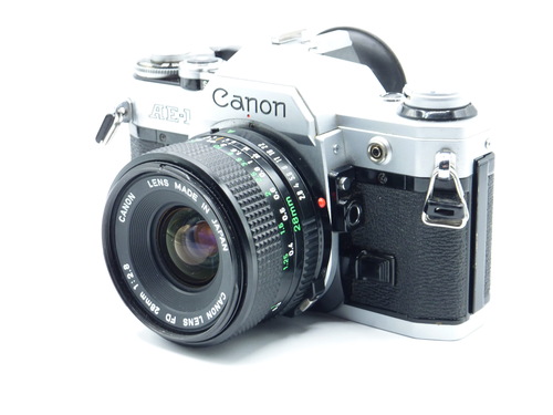 Canon AE-1 with FD 28mm F/2.8 Lens (USED)